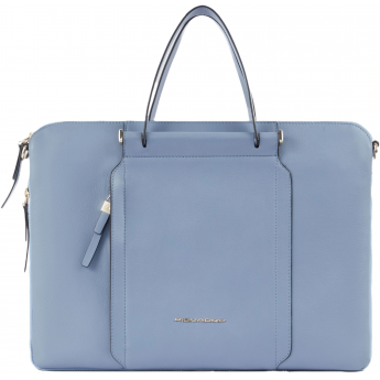Деловая сумка женская PIQUADRO CIRCLECA4021W92/AZ3 с отделением для ноутбука 15.6" голубая натуральная кожа Деловая сумка женская PIQUADRO CIRCLECA4021W92/AZ3 с отделением для ноутбука 15.6" голубая натуральная кожа