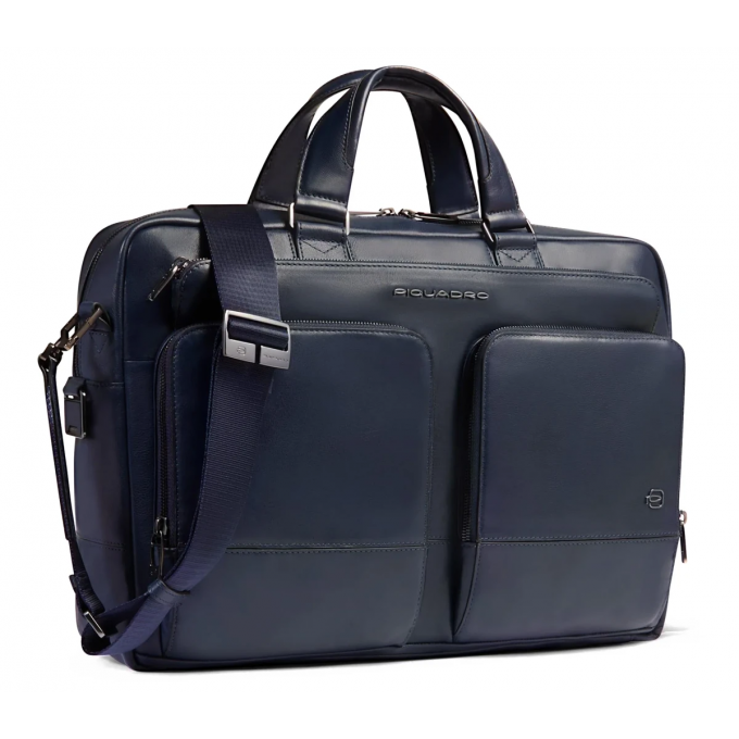 Деловая сумка мужская PIQUADRO PHILIP синяя CA6793W136/BLU