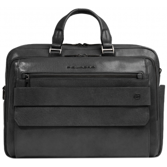 Деловая сумка мужская PIQUADRO SOLM CA7025S141/N с отделением для ноутбука 14" черная натуральнаякожа Деловая сумка мужская PIQUADRO SOLM CA7025S141/N с отделением для ноутбука 14" черная натуральнаякожа