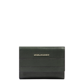 Кошелек женский PIQUADRO PATRICIA PD5216W140R/VE зеленый Кошелек женский PIQUADRO PATRICIA PD5216W140R/VE зеленый