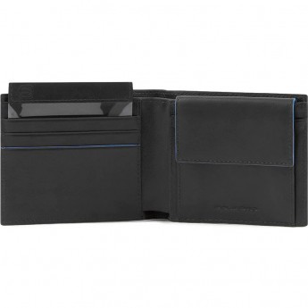 Кошелек мужской PIQUADRO BLUE SQUARE REVAMP PU4188B2VR/N черный Кошелек мужской PIQUADRO BLUE SQUARE REVAMP PU4188B2VR/N черный