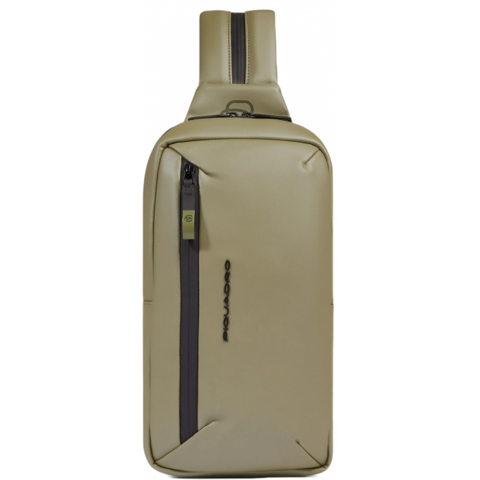 Рюкзак слинг PIQUADRO CORNER 2.0 C20W хаки полиуретан CA6466C2OW/VE3