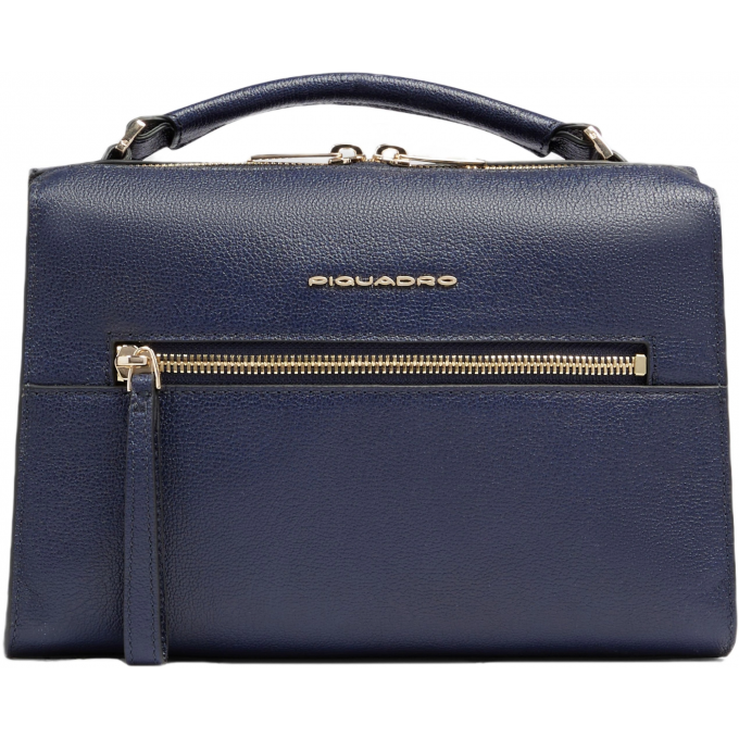 Сумка женская PIQUADRO PATRICIA темно-синяя натуральная кожа BD6954W140/BLU